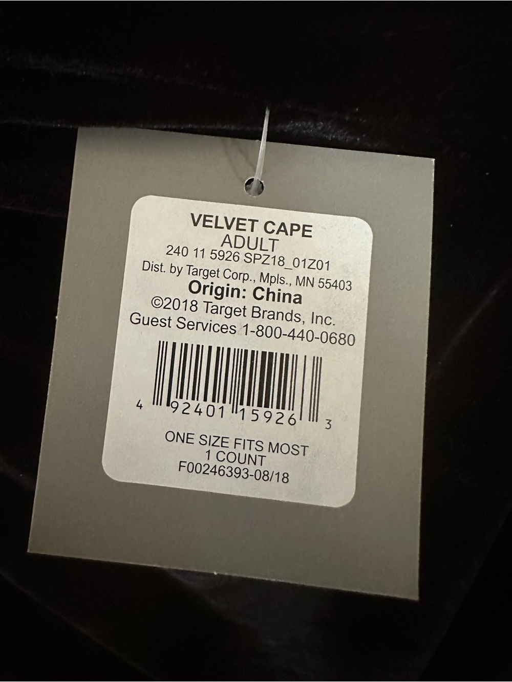 Black Velvet Cape with Hood NWT Adult One Size Fits Most - Picture 7 of 9